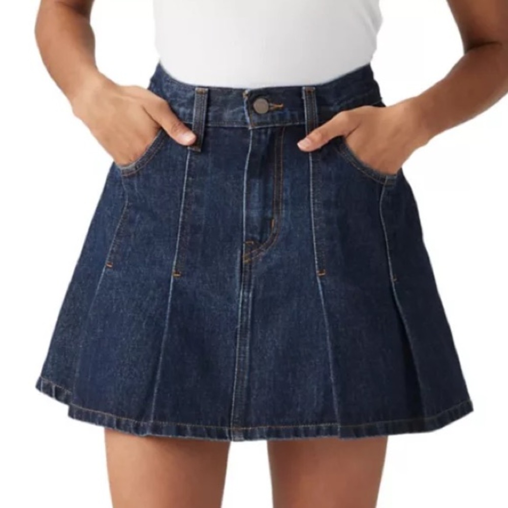 Levi’s a line Denim Mini Skirt in Dark Blue
